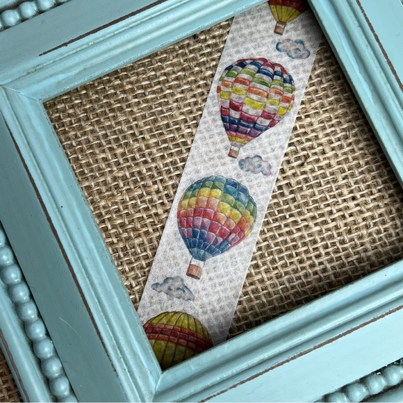 Hot Air Balloon Festival, Rainbow Designed Balloons, 30mm Washi Tape, 1 Roll - Picture 9 of 13